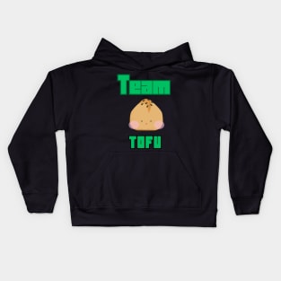 Team Tofu Funny Vegetarian Quote Kids Hoodie